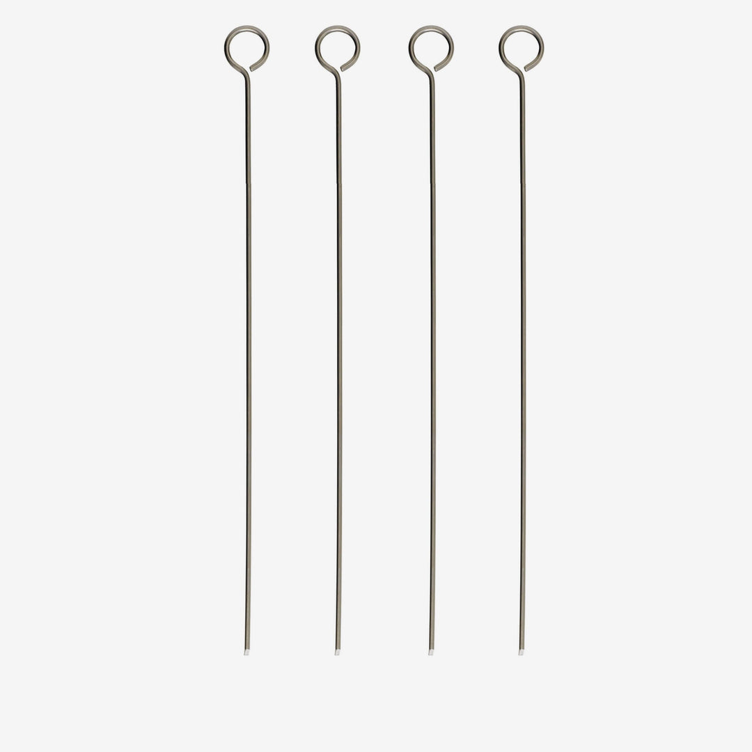Stainless Steel Skewers, Set of 4, Available in 3 Sizes